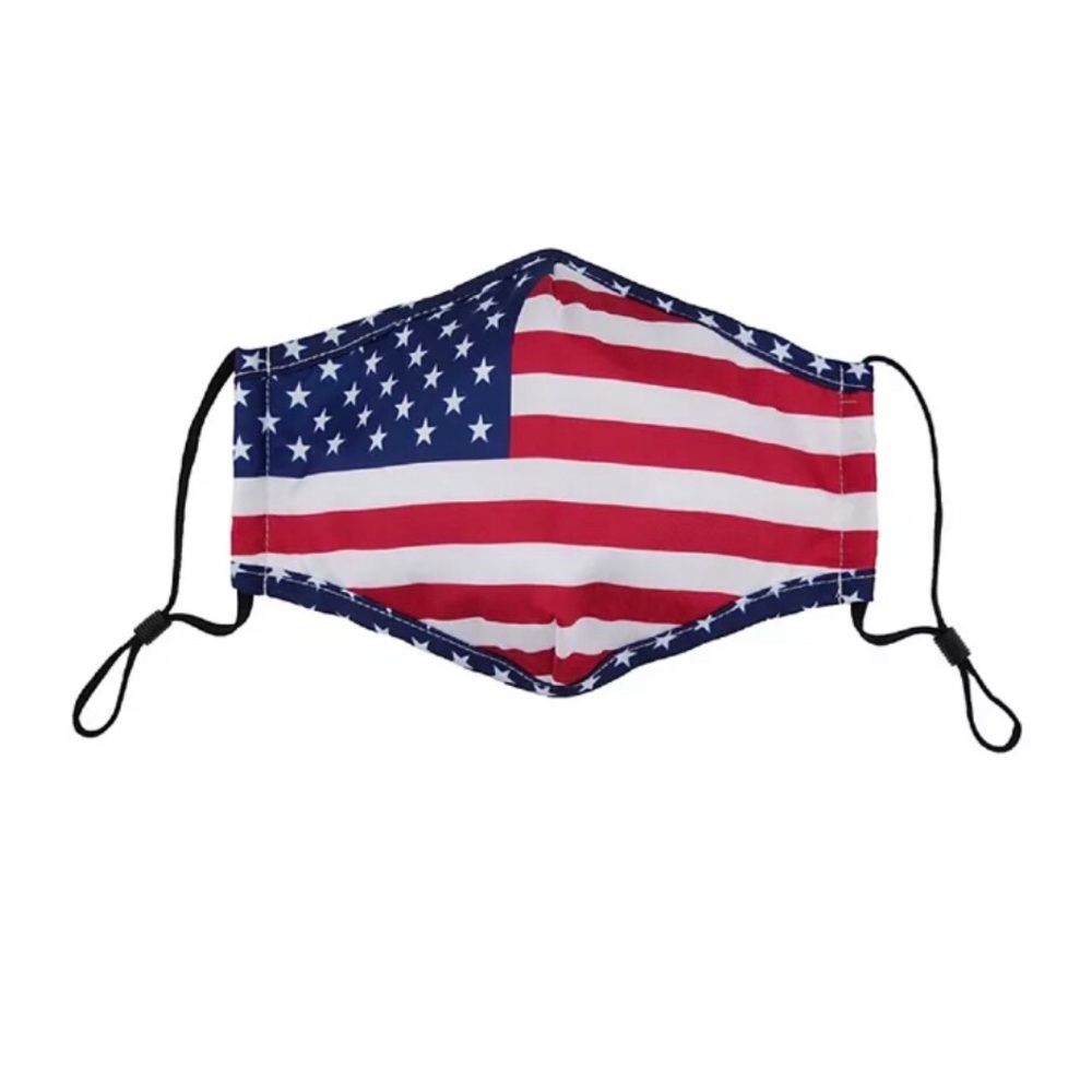 Adult S/M Patriotic Washable Face Mask